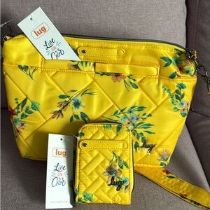Lug Vibrant Yellow Floral Crossbody Bag